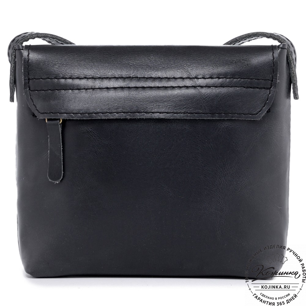  Кожаная сумка "Калифорния Нью" (чёрная)